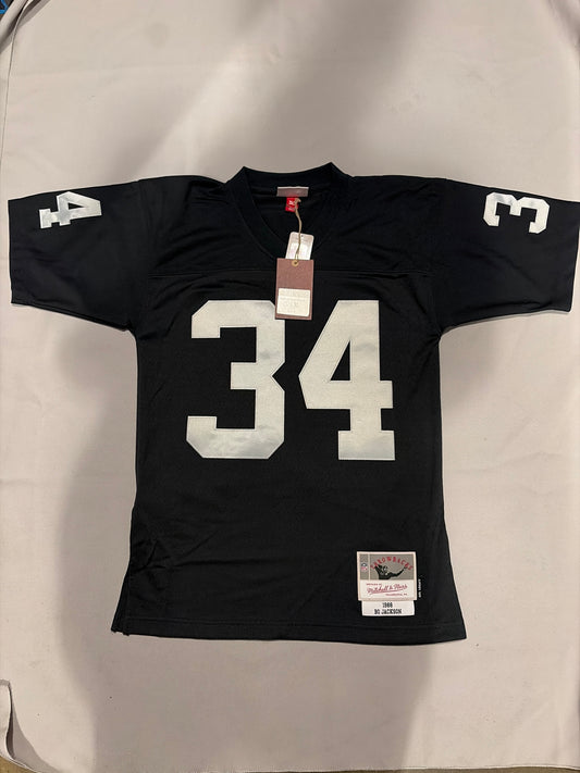 Las Vegas Raiders NFL Mitchell & Ness #34 Bo Jackson 1988 Legacy Throwback Collection Men Jersey