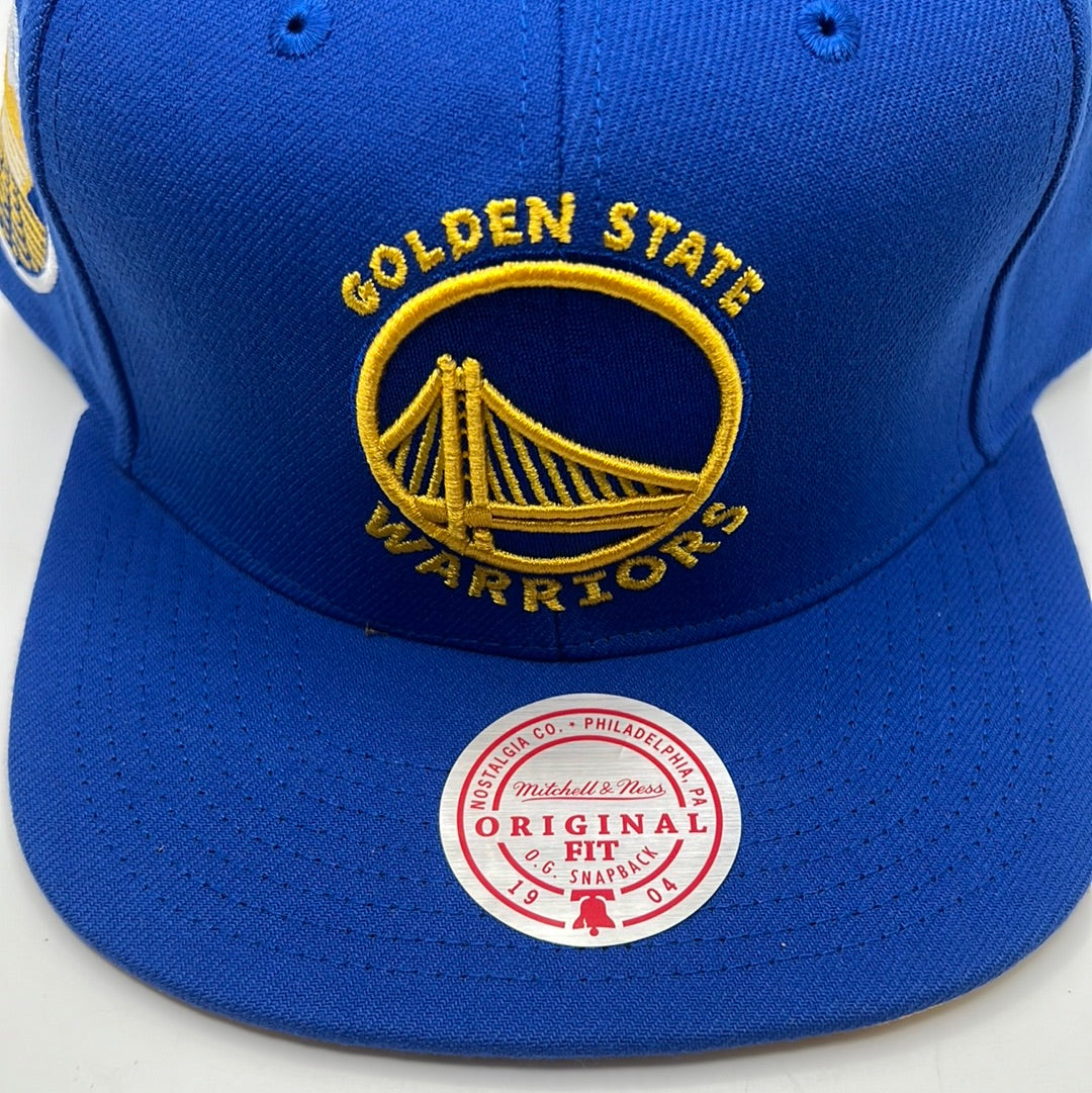 Golden State Warriors NBA Mitchell & Ness Original Fit O. G. “The Bay” Side Patch Snapback