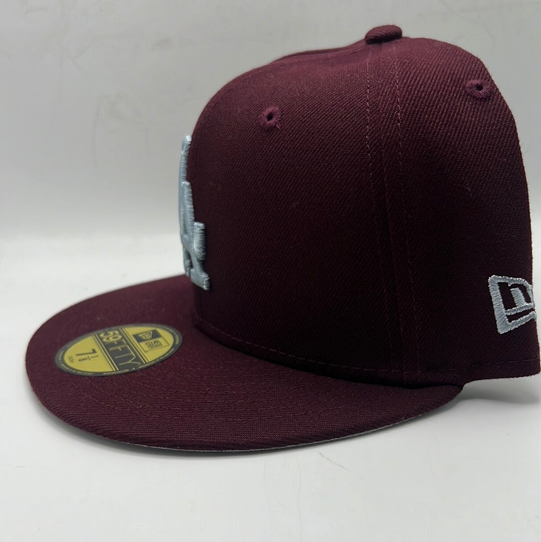 Los Angeles Dodgers MLB New Era 59Fifty Genuine Merchandise Cardinal Fitted Hat