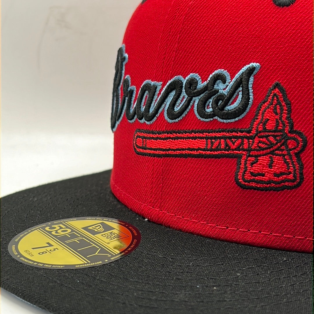 Atlanta Braves MLB New Era 59Fifty Cooperstown Collection “40th Anniversary 1966-2006” Side Patch Fitted Hat