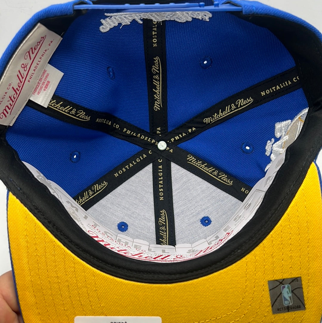 Golden State Warriors NBA Mitchell & Ness Original Fit O. G. “The Bay” Side Patch Snapback