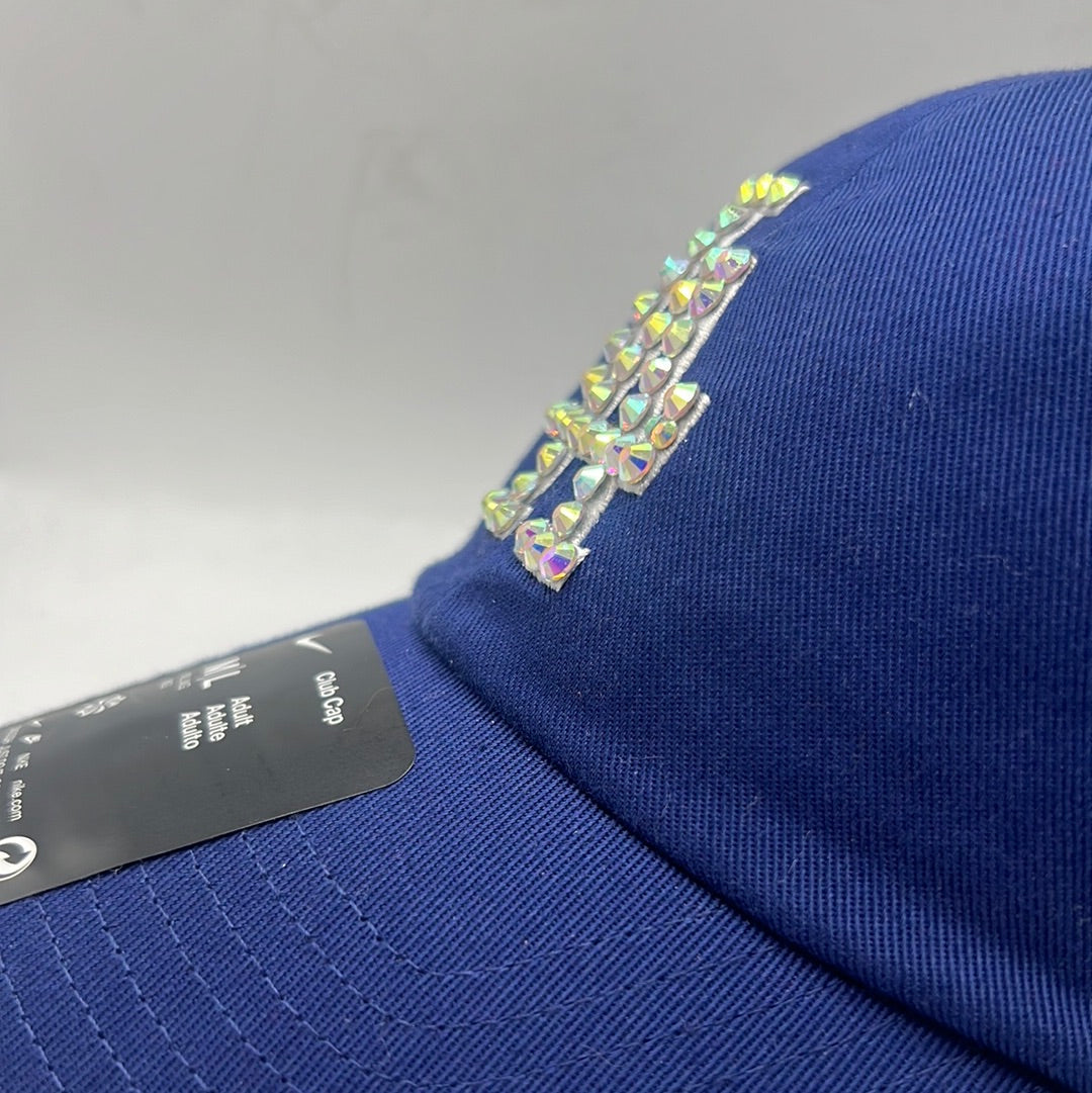 Los Angeles Dodgers MLB Nike Bedazzled Royal Blue Adjustable Hat