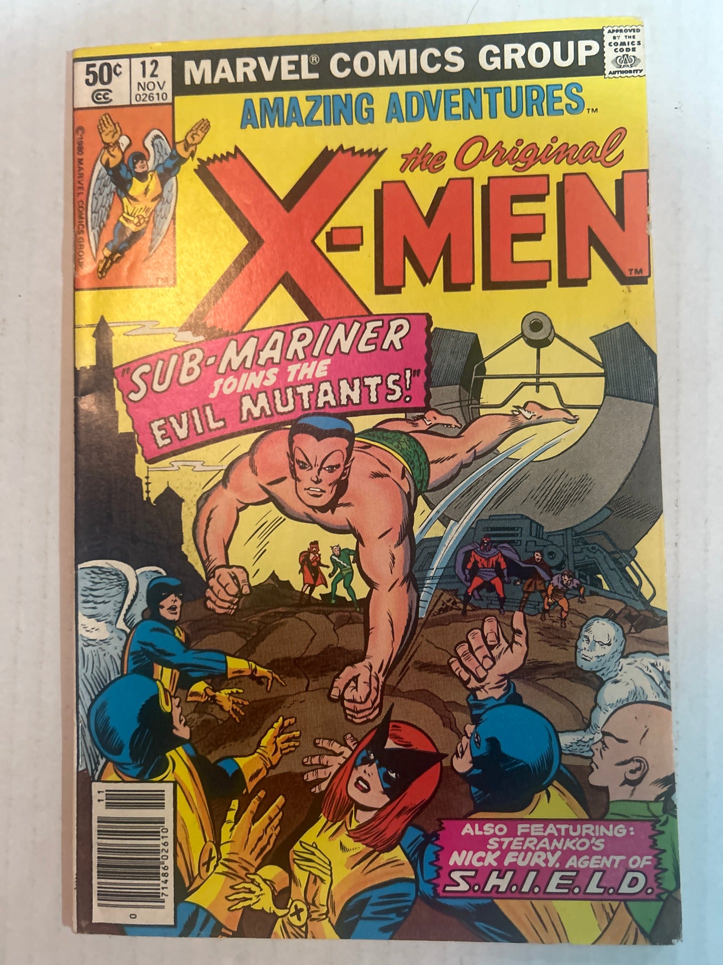 The Original X-Men Amazing Adventures By Marvel Comics Group "Sub-Mariner Joins the Evil Mutants!" #12 November 1980 Comic Book