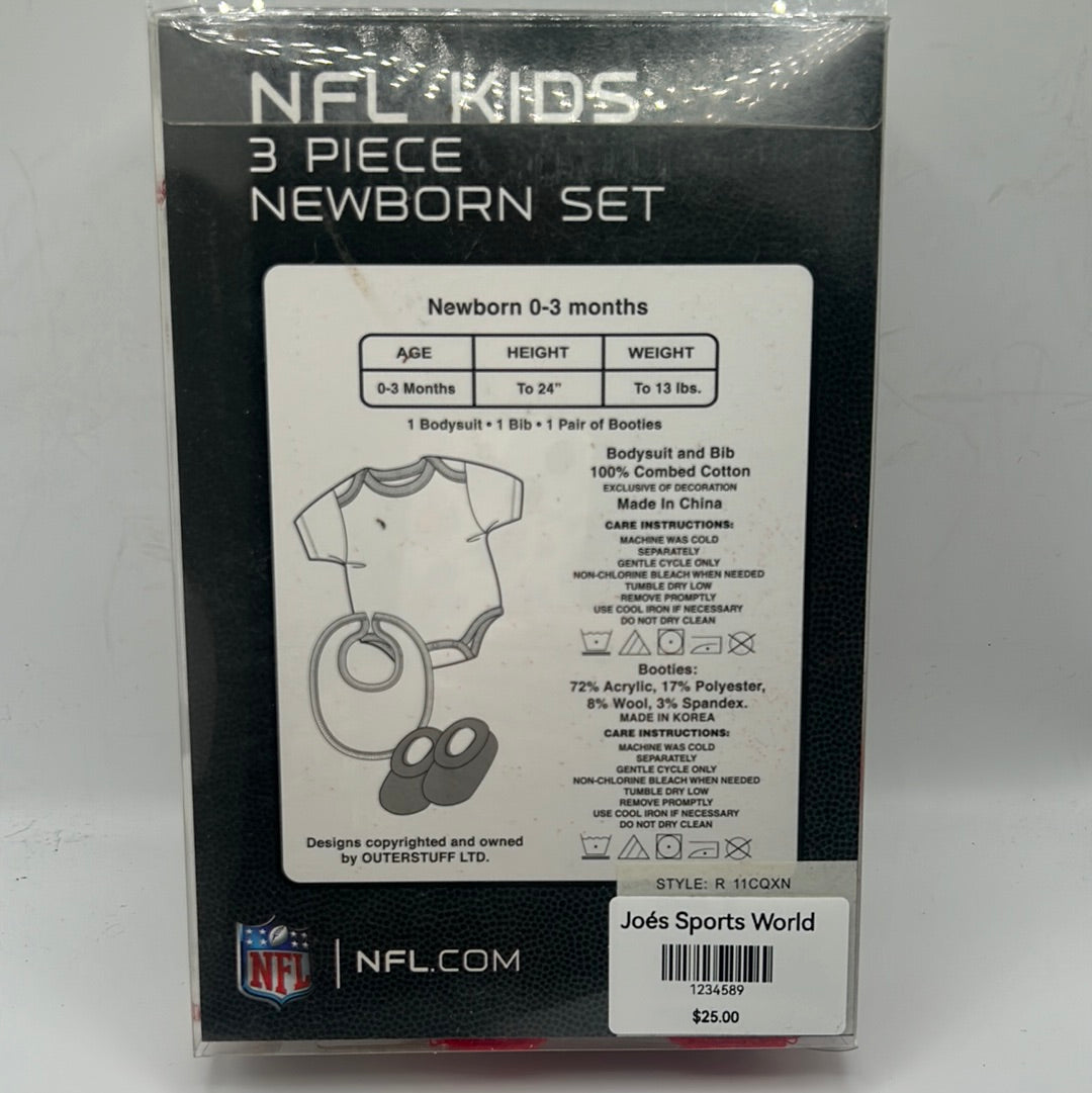 Atlanta Flacons NFL Kids 3 PC Newborn Set