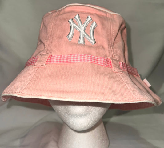 New York Yankees MLB New Era Genuine Merchandise Women Pink Bucket Hat