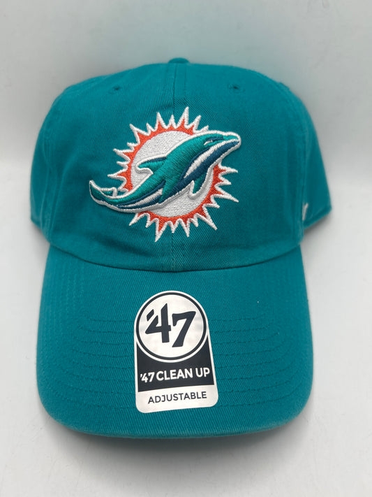 Miami Dolphins NFL 47CleanUp Classic Aqua Adjustable Hat