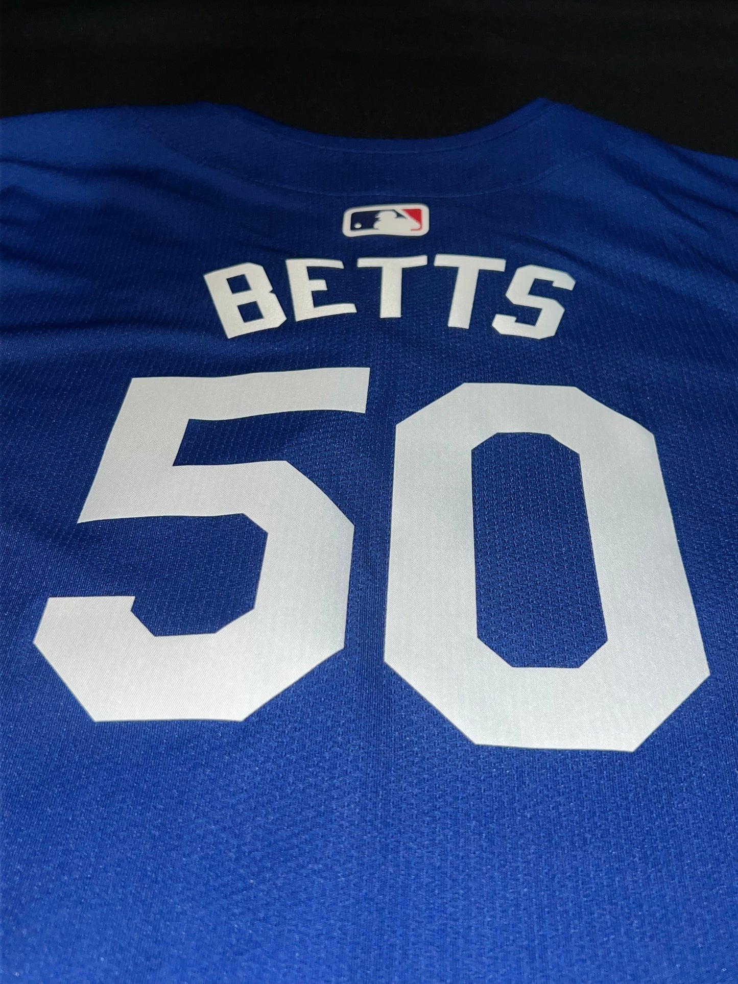 Los Angeles Dodgers MLB Nike Genuine Merchandise #50 Betts Women’s Royal Blue Jersey