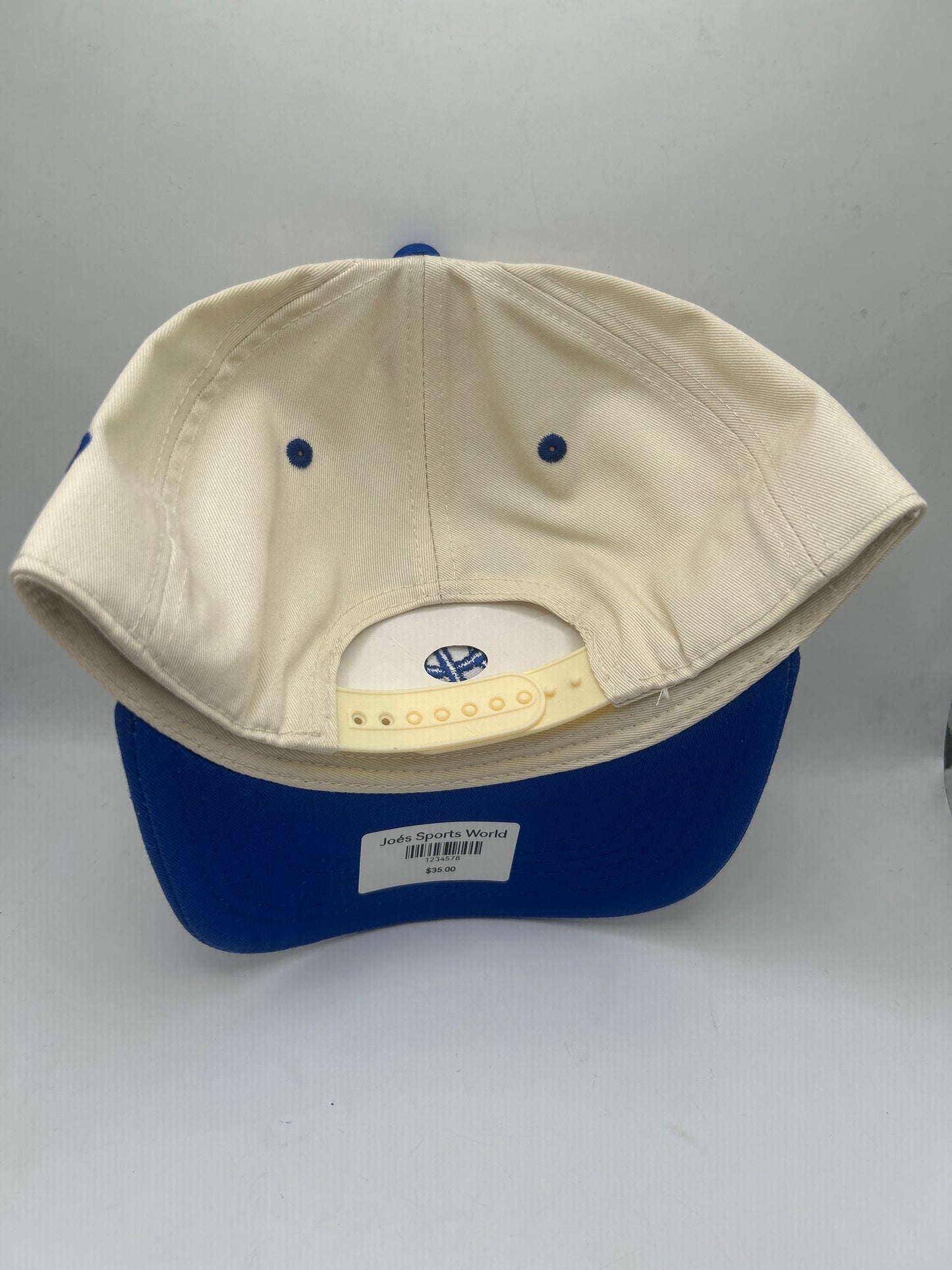 Los Angeles JSW Private Label Khaki/Royal Blue A-Frame Snapback