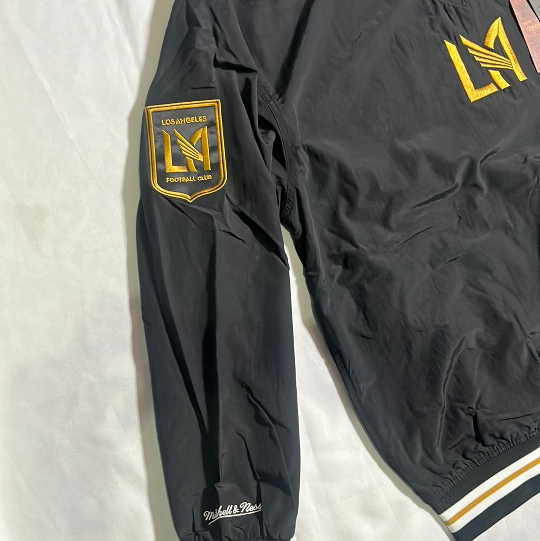 LAFC MLS Mitchell & Ness Nostalgia Co Classic Black Nylon Pullover