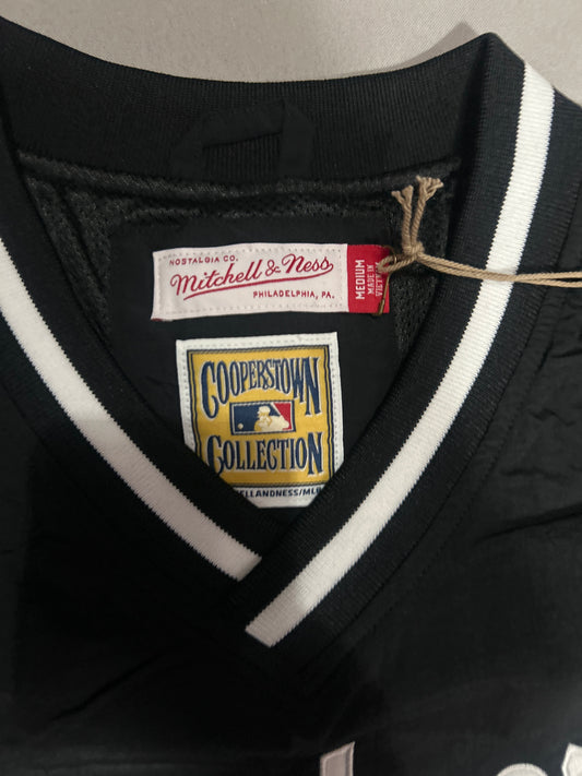 Los Angeles Dodgers MLB Mitchell & Ness Cooperstown Collection Black Nylon Pullover Jacket