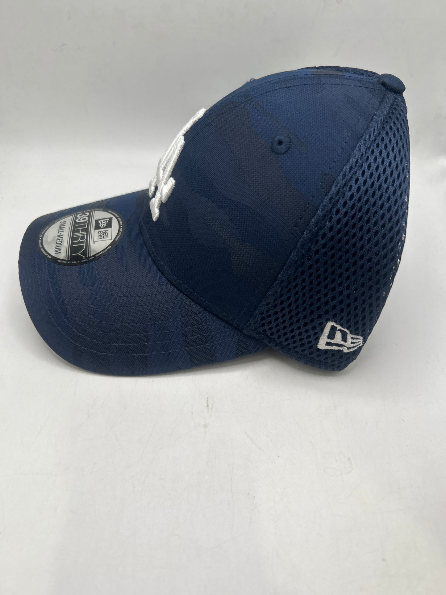 Los Angeles Dodgers MLB New Era Genuine Merchandise 39Thirty Camo Flax-Fit Trucker Hat