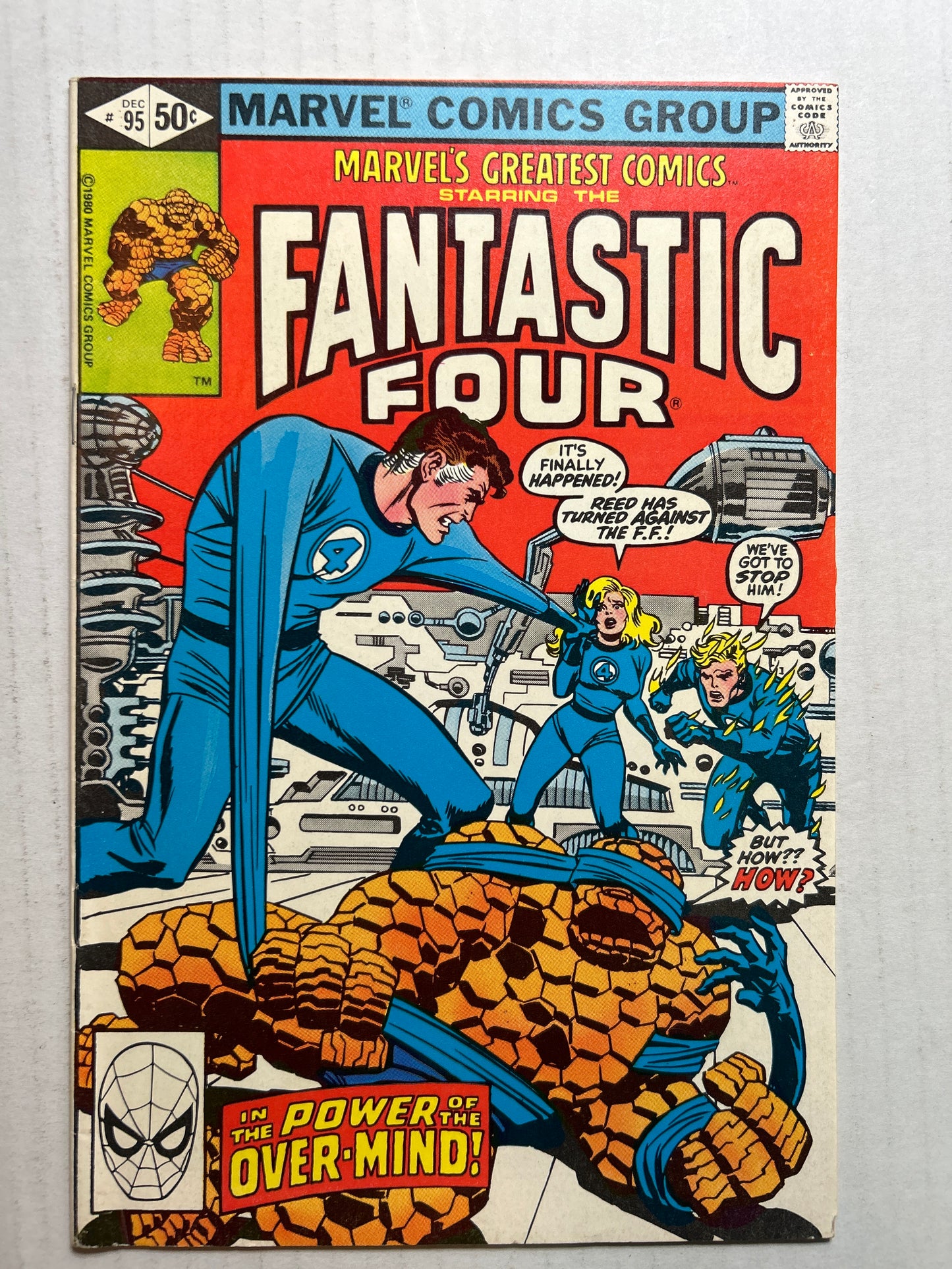 Fantastic Four by Marvels Comic Group No. 95 “In the Power of the Over-Mind” Comic Book