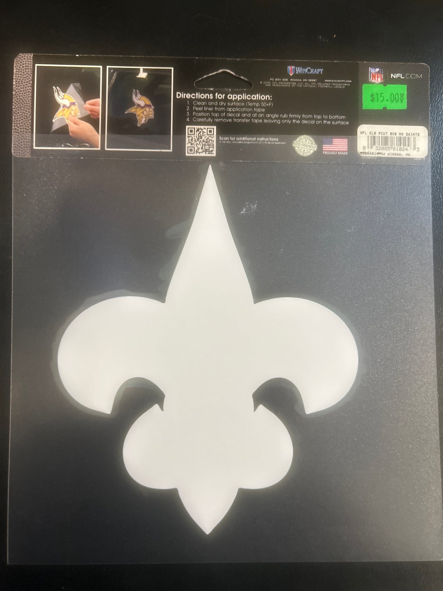 New Orleans Saints NFL Perfect Cut Decal 8x8