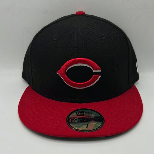 Cincinnati Reds MLB New Era 59Fifty Classic Black/Red Fitted Hat