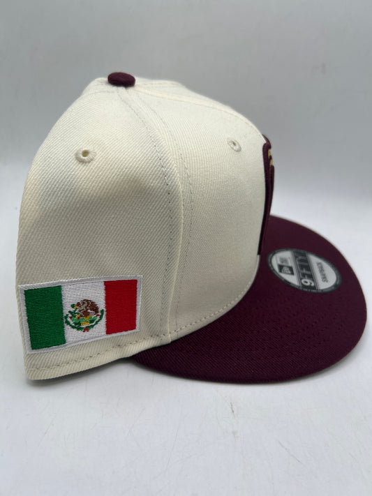 México World Classic Baseball New Era 9Fifty Snapback Ivory/Maroon