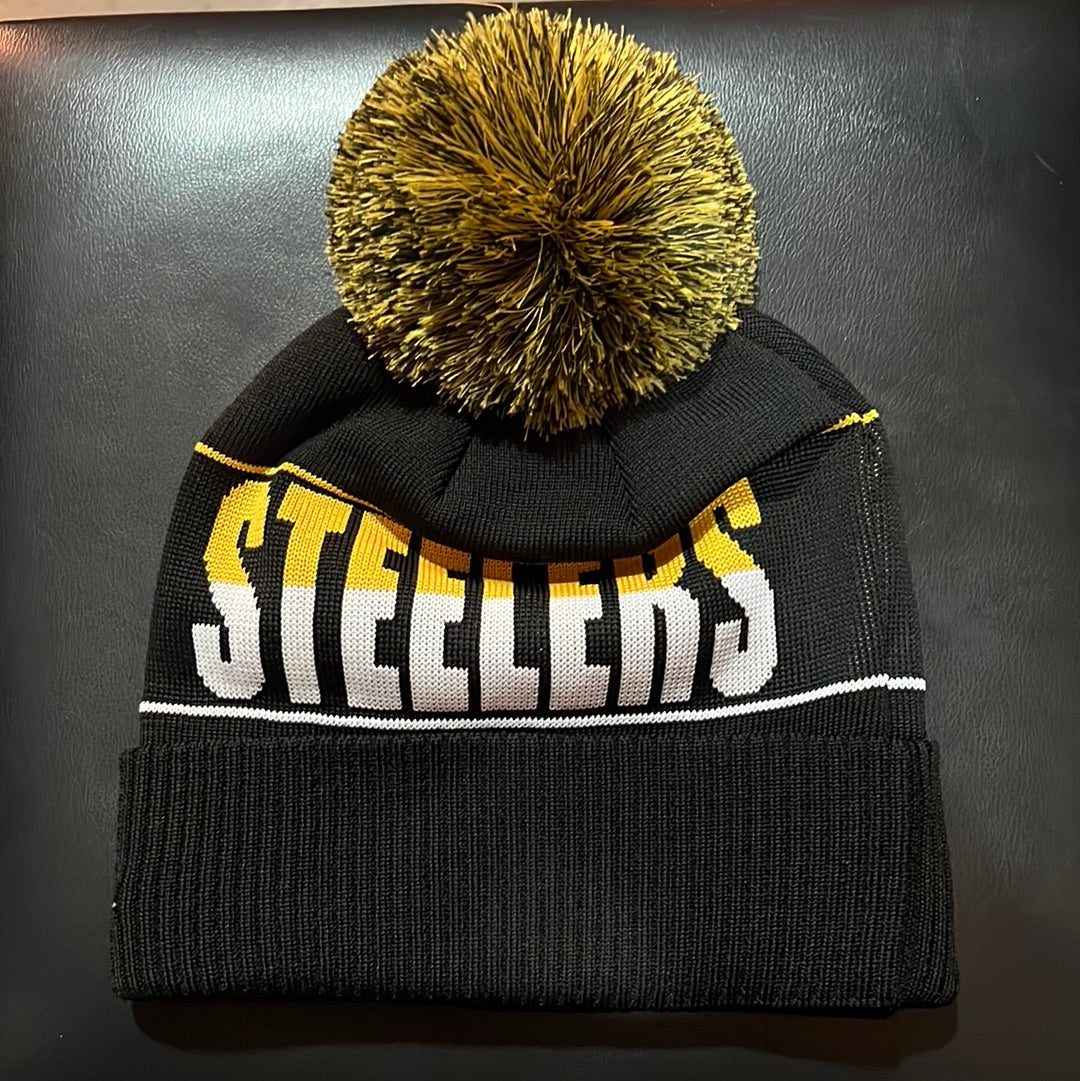 Pittsburgh Steelers NFL New Era Knit Pom Beanie