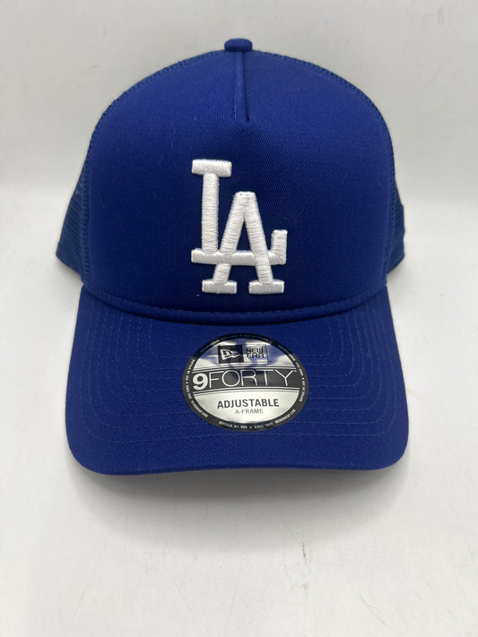 Los Angeles Dodgers MLB New Era Genuine Merchandise 9Forty Royal Blue Adjustable Trucker Hat