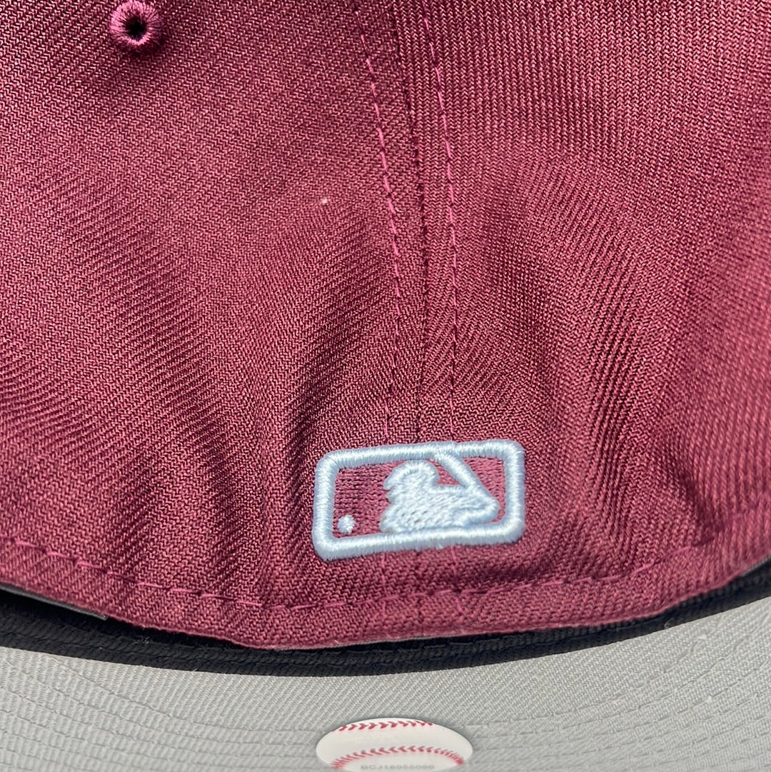 Los Angeles Dodgers MLB New Era 59Fifty Genuine Merchandise Cardinal Fitted Hat