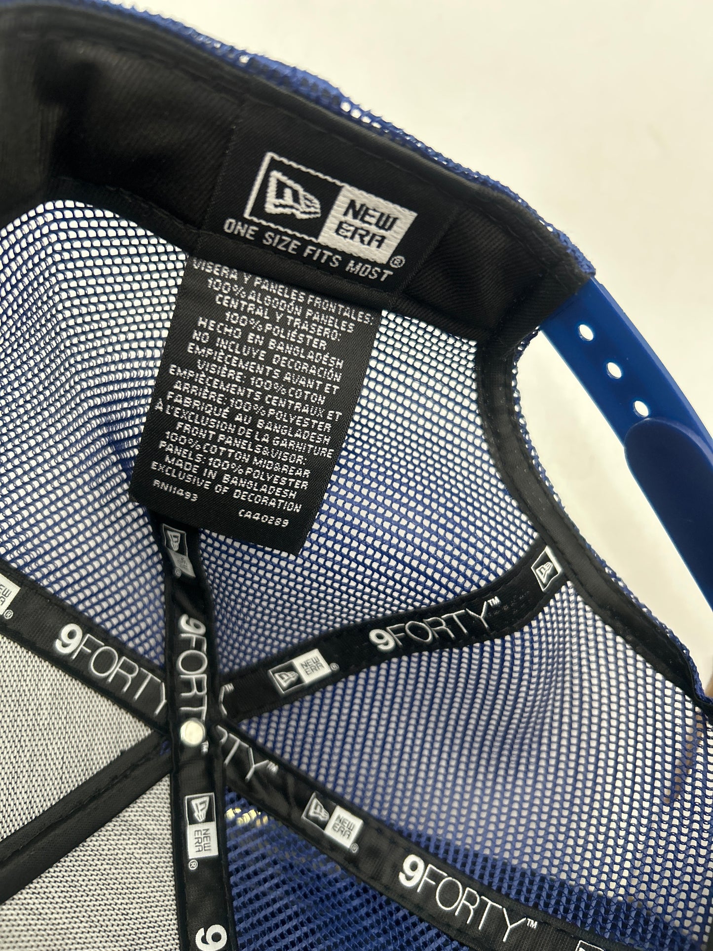 Los Angeles Dodgers MLB New Era Genuine Merchandise 9Forty Royal Blue Adjustable Trucker Hat