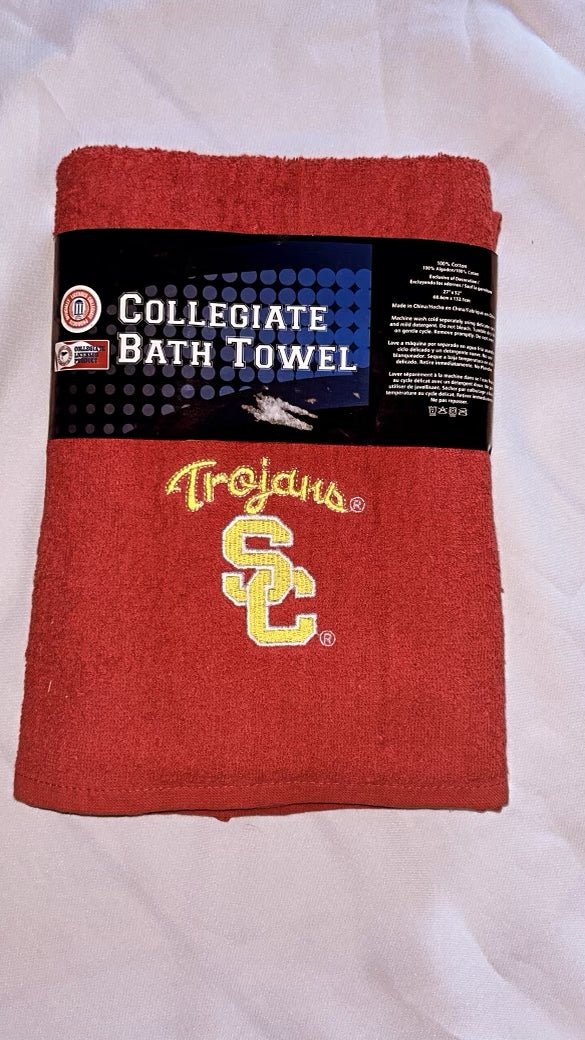 USC Trojans Officially Licensed Collegiate Logo Bath Towel