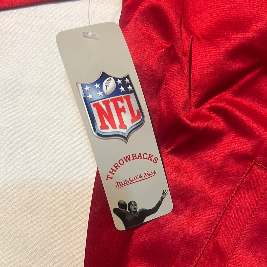 Kansas City Chiefs NFL Mitchell & Ness Nostalgia Co Throwback Satin Men’s Jacket