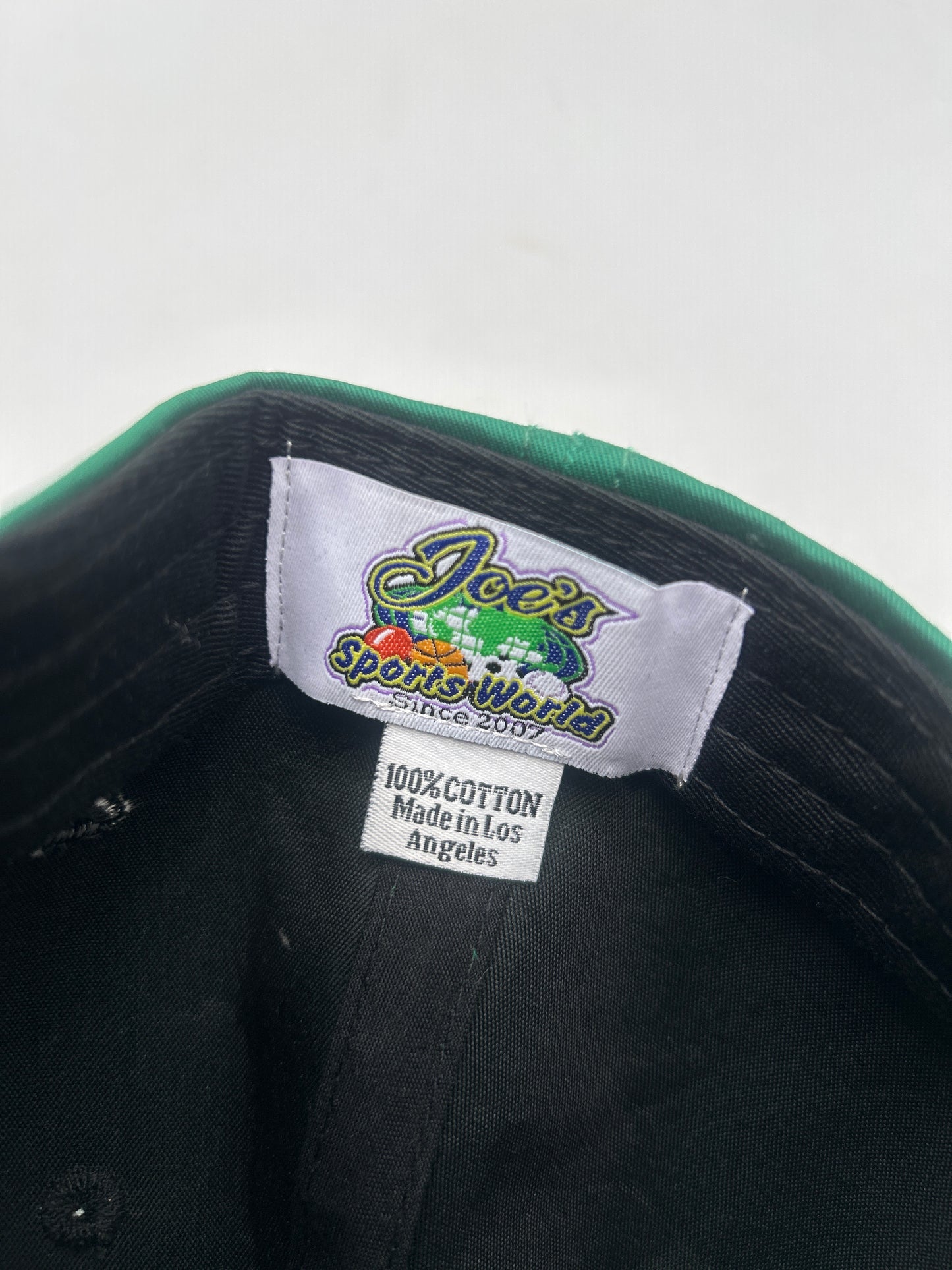 Los Angeles JSW Private Label Green/ Black A-Frame Snapback