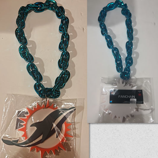 Miami Dolphins NFL Fanchain - Aqua