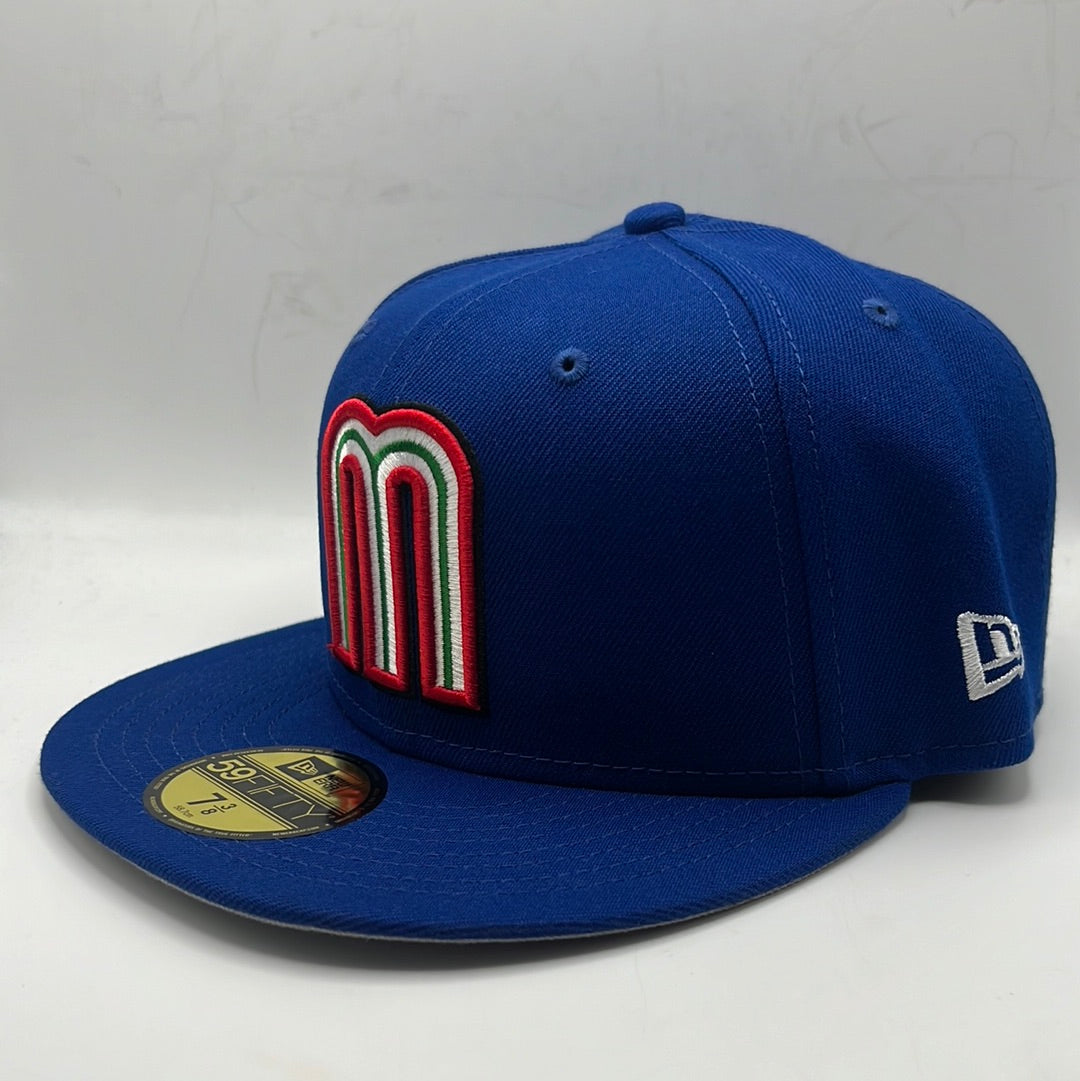 Mexico World Baseball Classic 59FIFTY New Era Fitted Hat Royal Blue