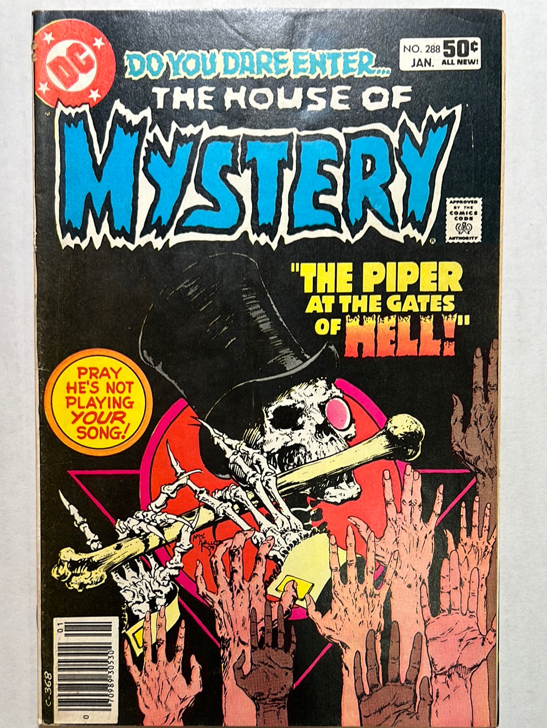 The House of Mystery by DC Comics “The Piper at the Gates of Hell” No. 288 Comic Books