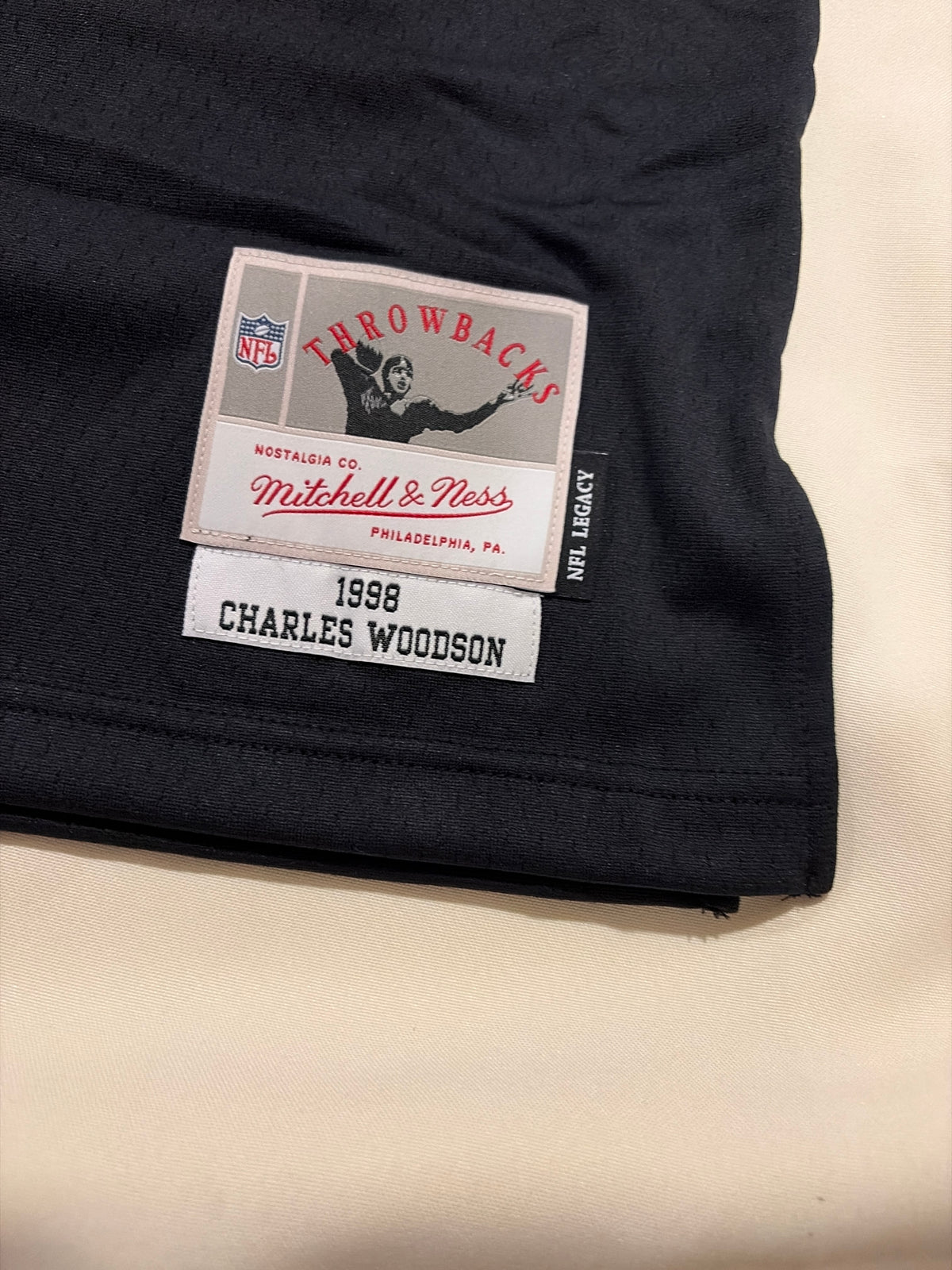 Las Vegas RAIDERS #24 CHARLES WOODSON Mitchell & Ness Men 1998 Legacy Collection Jersey