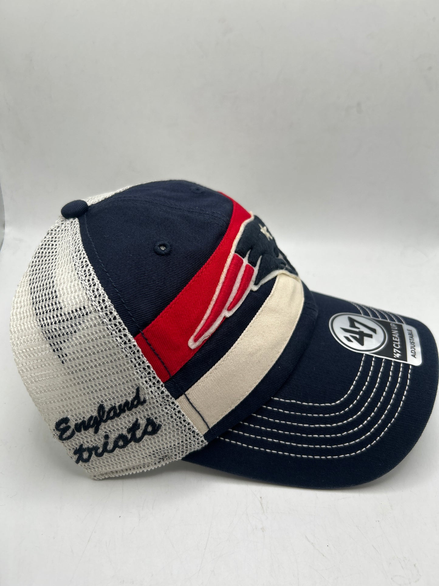 New England Patriots NFL 47Clean Up Adjustable Trucker Hat