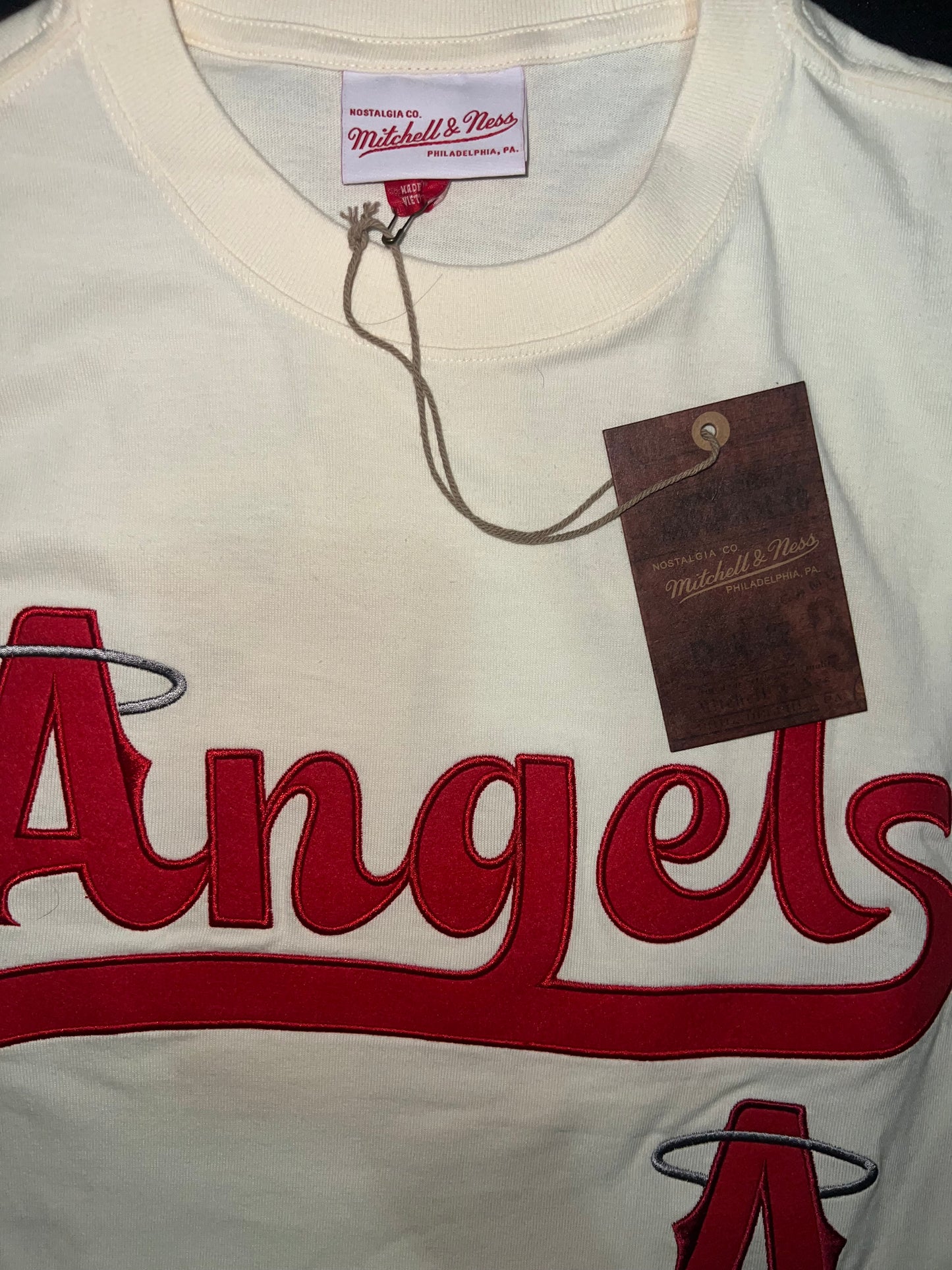 Los Angeles Angeles MLB Mitchell & Ness Genuine Merchandise City Connect Premium SS Tee