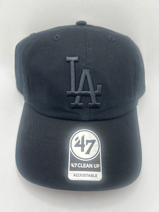 Los Angeles Dodgers MLB 47CleanUp Genuine Merchandise Black Adjustable Hat