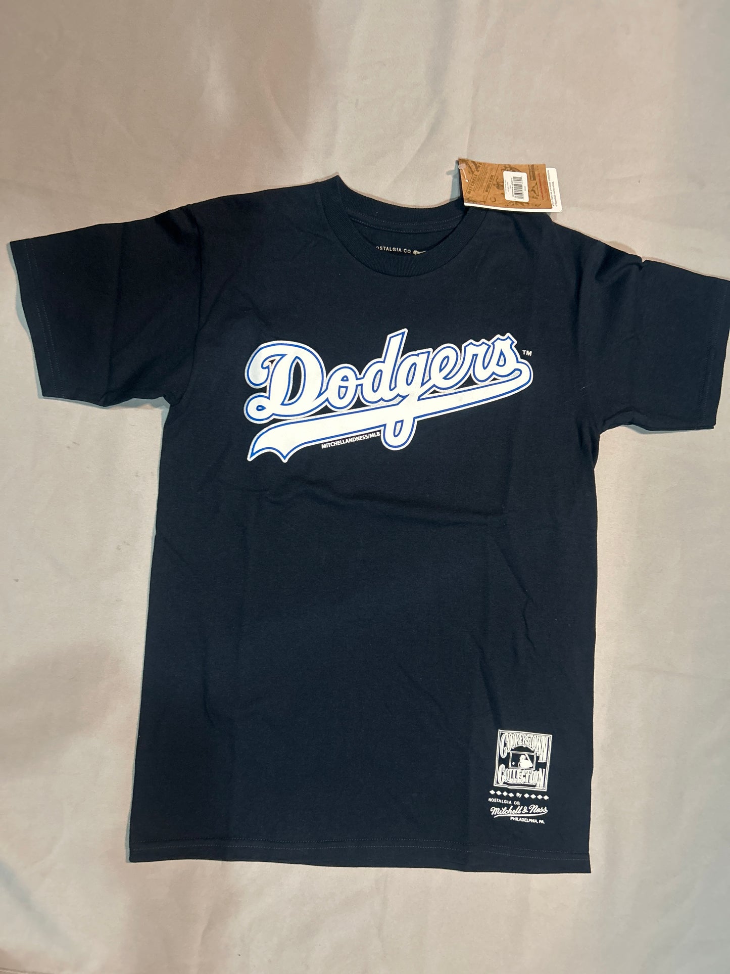 Los Angeles Dodgers MLB Cooperstown Collection Mitchell & Ness Men Navy T-Shirt