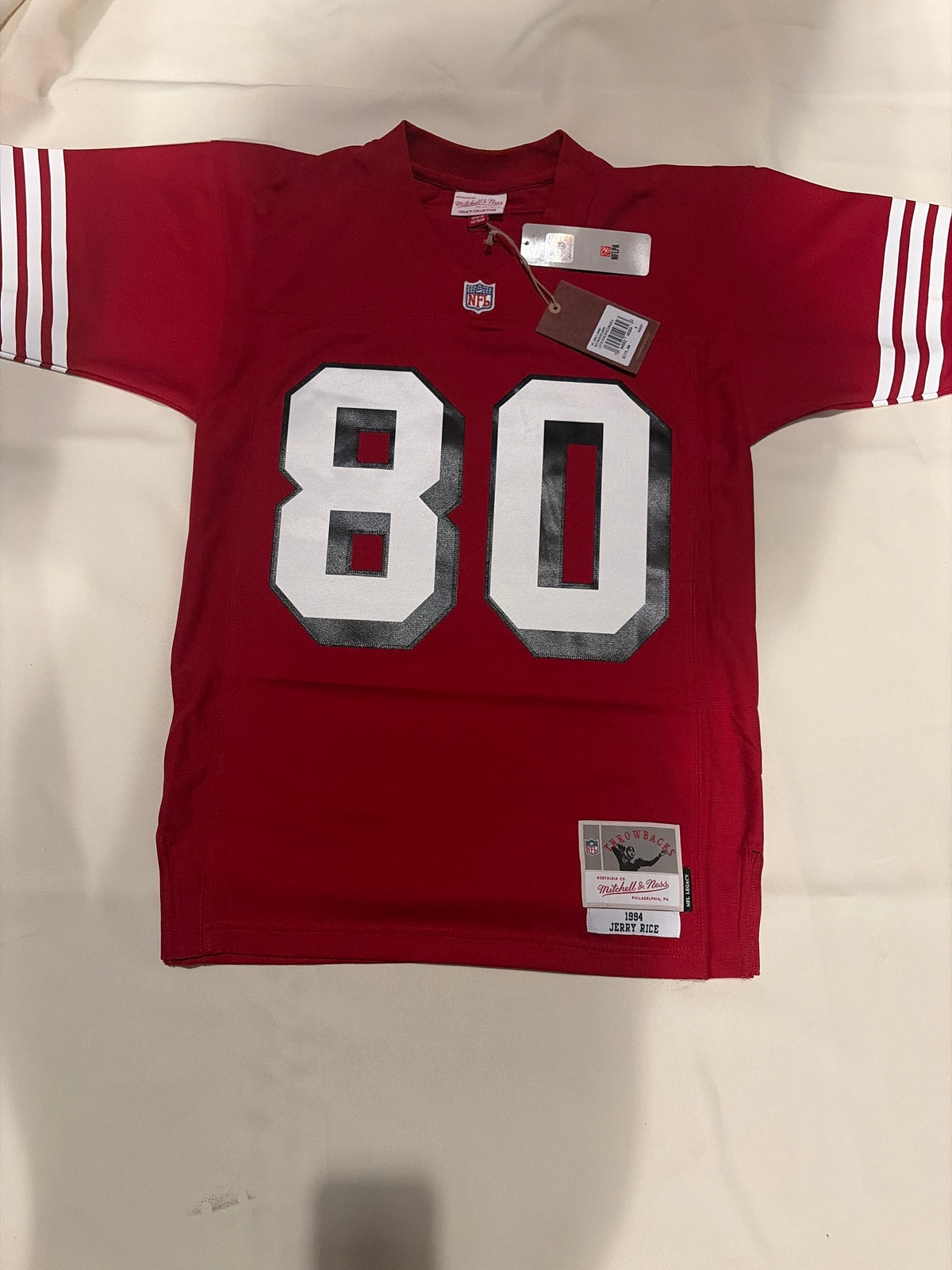 San Francisco 49ers NFL Legacy Mitchell & Ness # 80 Jerry Rice 1994  Throwback Jersey