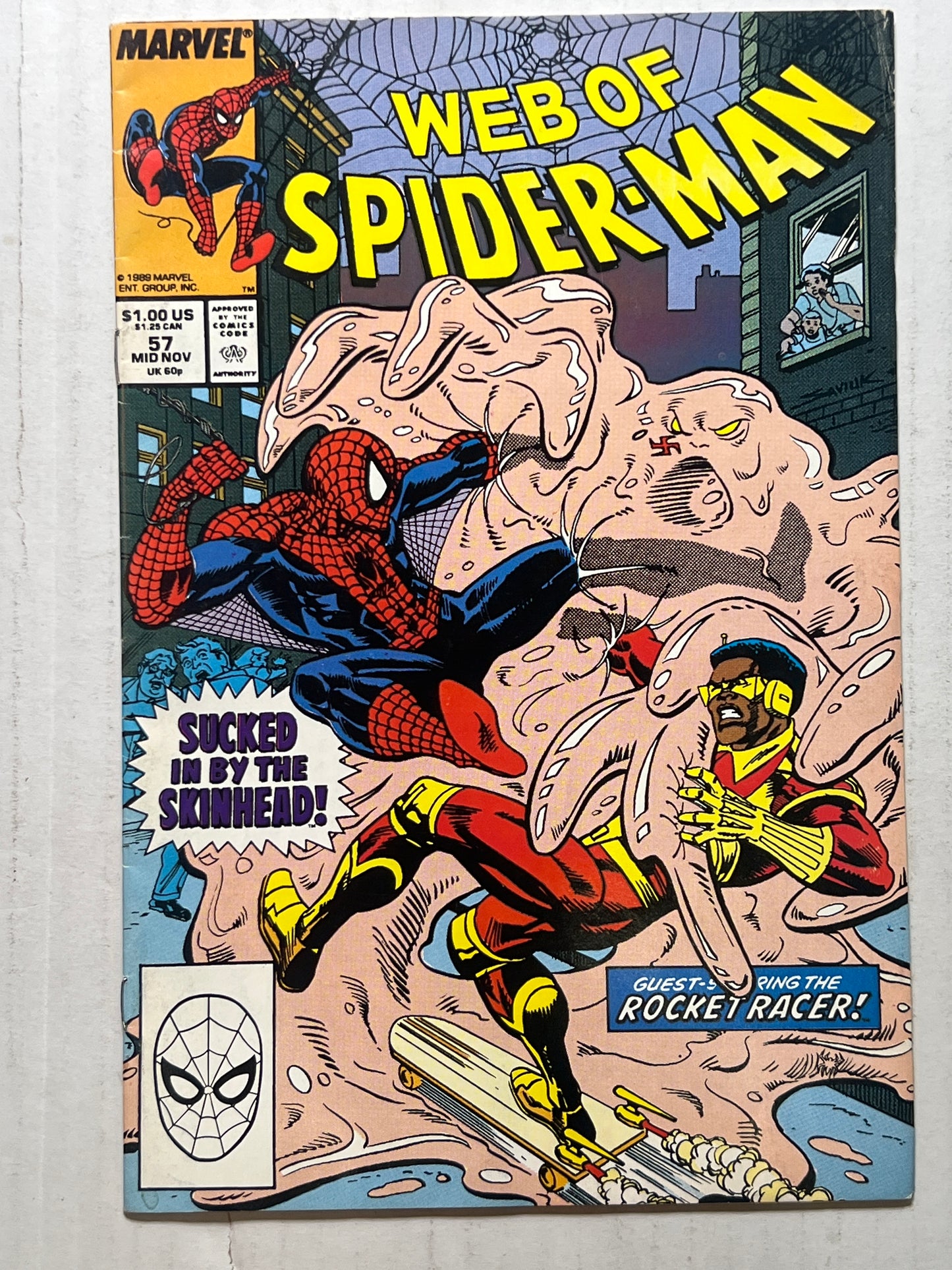 Web of Spider-Man by Marvel Comics “Rocket Racer" #57 Comic Book