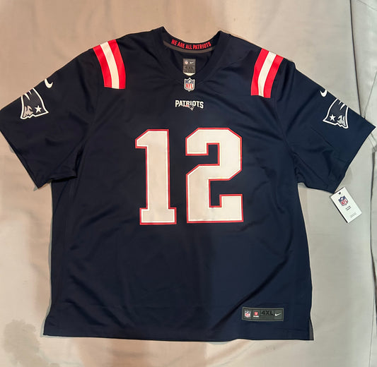 New England Patriots NFL Nike #12 Tom Brady Men Jersey