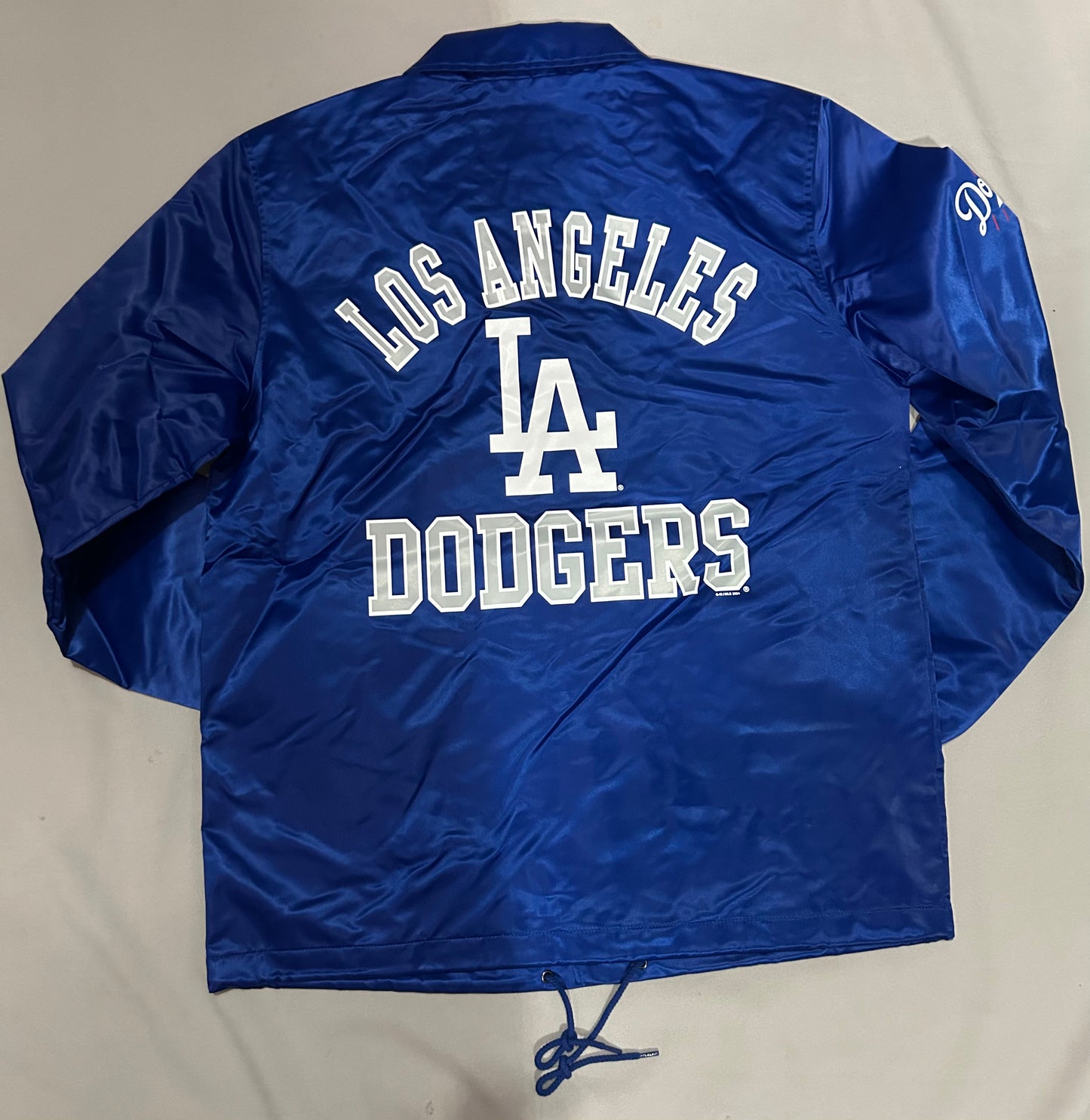 Los Angeles Dodgers MLB Starter 90s Blue Satin Men Ice Cube Jacket
