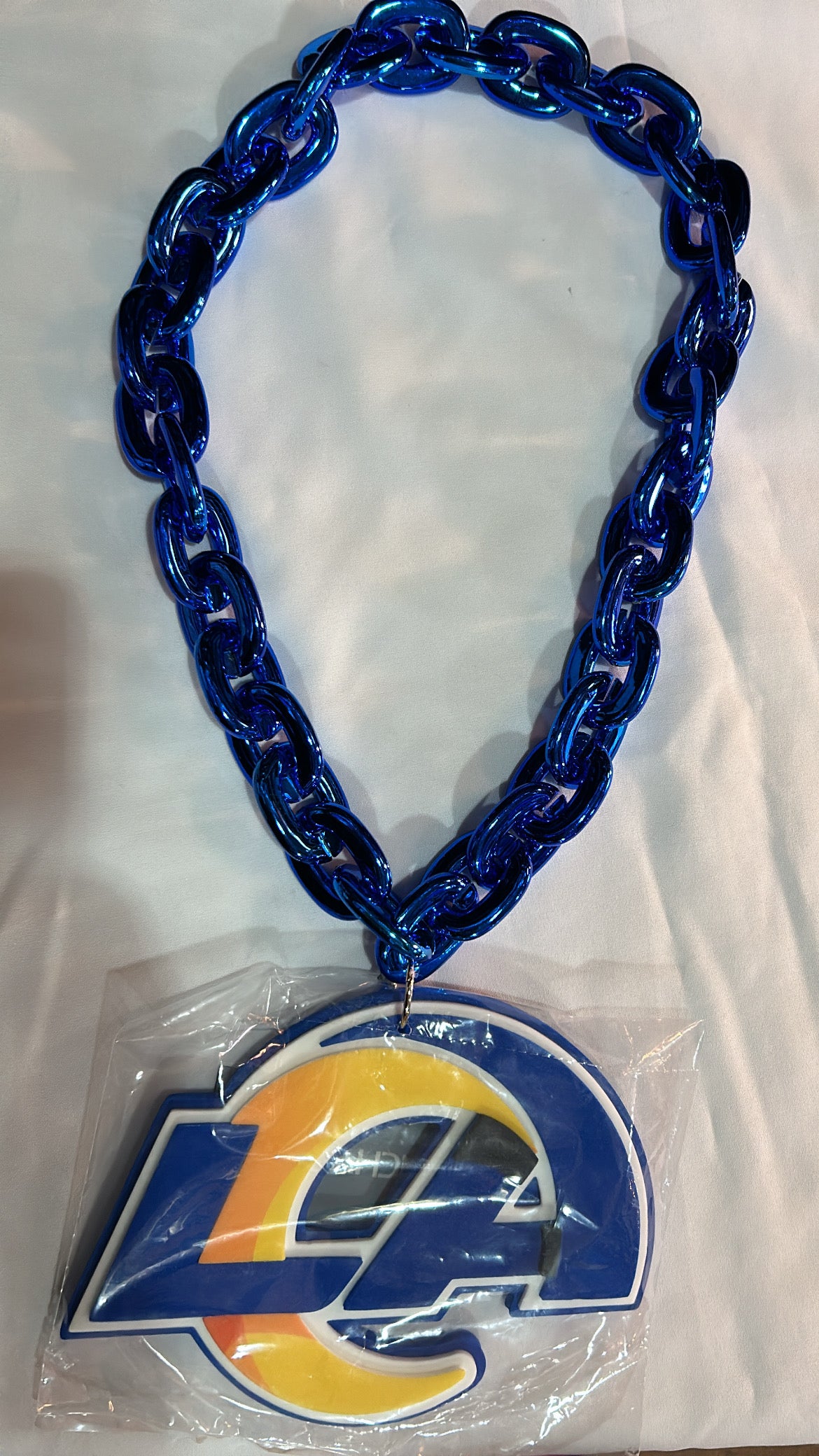 Los Angeles Rams NFL Blue and Logo Plate Fanchain