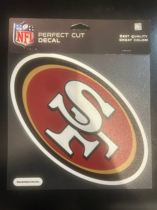 San Francisco 49ers NFL Perfect Cut Decal 8x8