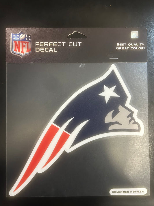 New England Patriots NFL Perfect Cut Decal 8x8