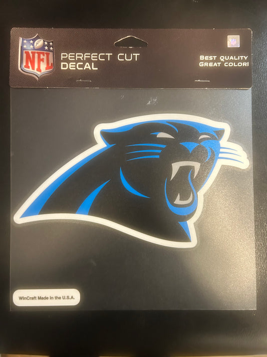 Carolina Panthers NFL Perfect Cut Decal 8x8