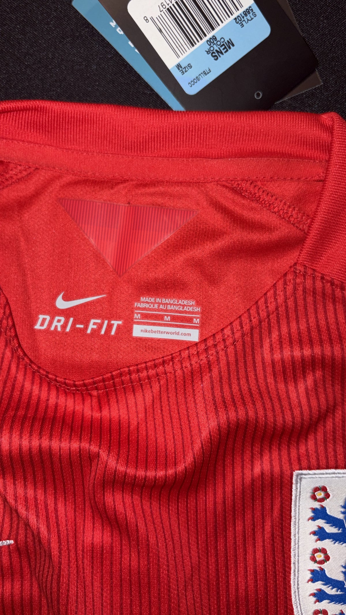 England Nike Men Authentic Replica Dri-Fit Jersey