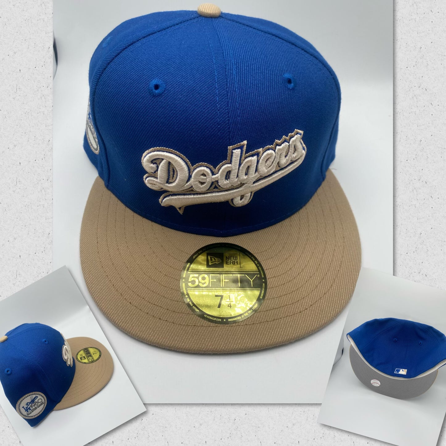 Los Angeles Dodgers MLB 59Fifty New Era Fitted Hat Royal Blue /Khaki