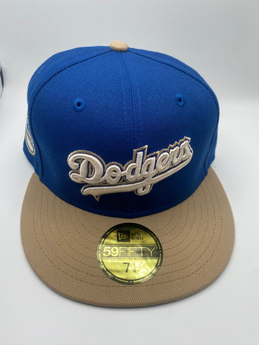 Los Angeles Dodgers MLB 59Fifty New Era Fitted Hat Royal Blue /Khaki