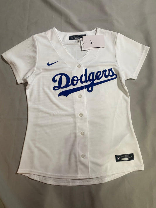 Los Angeles Dodgers MLB Nike Genuine Merchandise #50 Betts Women Jersey White