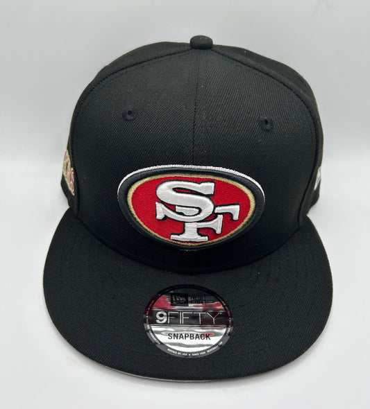 San Francisco 49ers NFL New Era 9Fifty Country Embroidered Style Lettering Black SnapBack