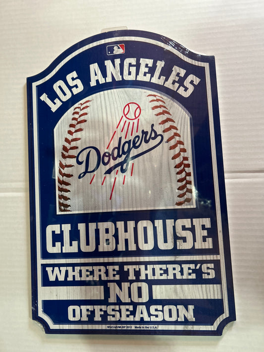 Los Angeles Dodgers MLB Wood Sign 11”X 17”