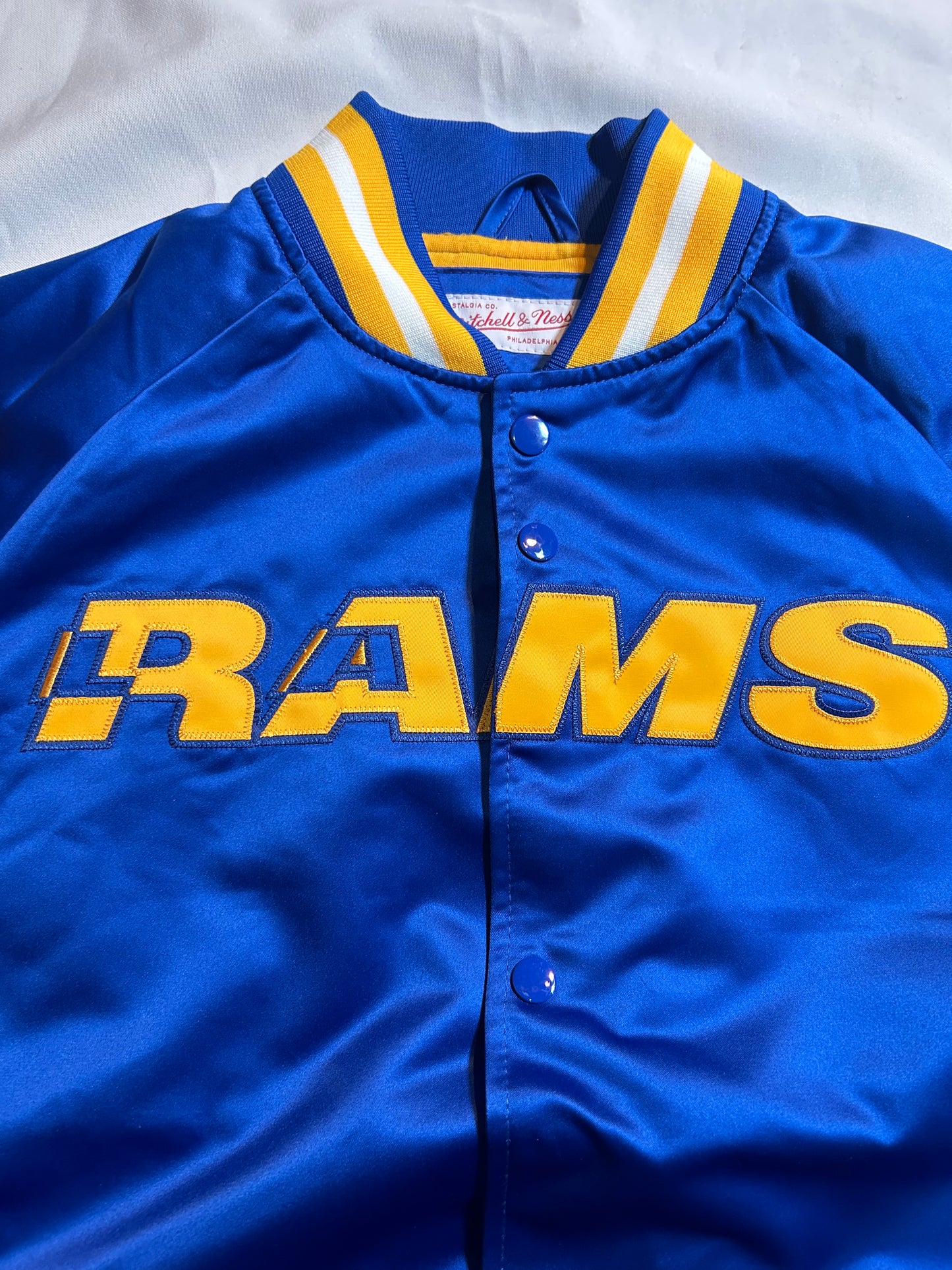 Los Angeles Rams NFL Mitchell & Ness Satin Lightweight Jacket