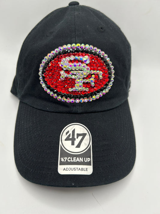 San Francisco 49ers NFL ’47CleanUp Bedazzled Adjustable Hat